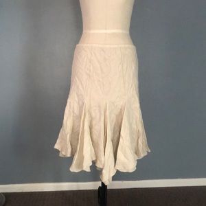 Canvas colored flowy skirt